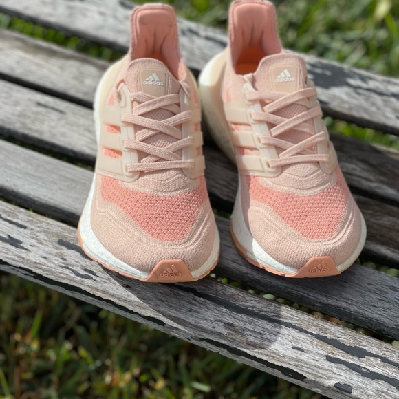 adidas Ultraboost 21 W Halo Blush Pink White Women Running size 6.5 - Picture 5 of 14